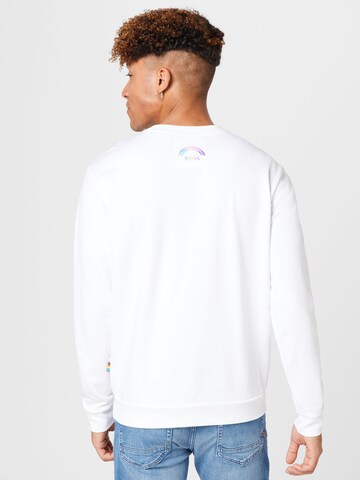 BOSSSweater majica 'Equal' - bijela boja