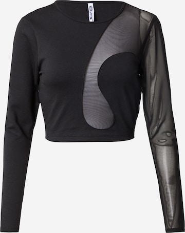 NEON & NYLON Shirt 'ESME' in Black: front