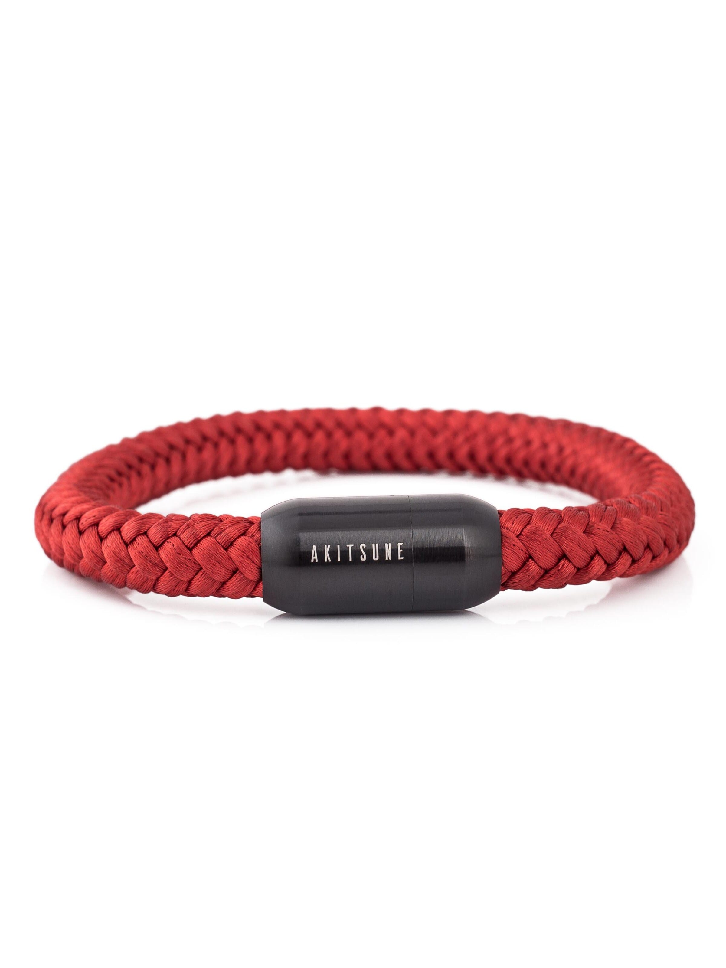 Akitsune Armband 'Portus'‌‌‌‌‌‌ in Rot: Vorderseite
