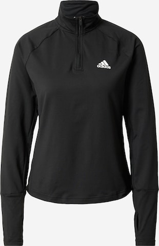 melns ADIDAS PERFORMANCE Sporta krekls: no priekšpuses