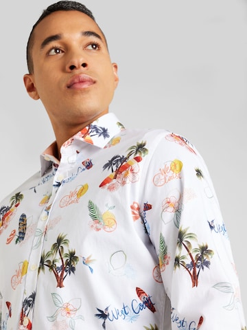 A Fish named Fred Regular fit Button Up Shirt in White