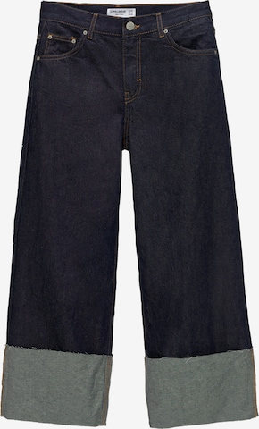 Pull&BearWide Leg/ Široke nogavice Traperice - plava boja: prednji dio