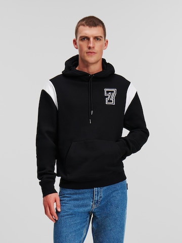Karl Lagerfeld Sweatshirt 'Varsity' in Schwarz: predná strana
