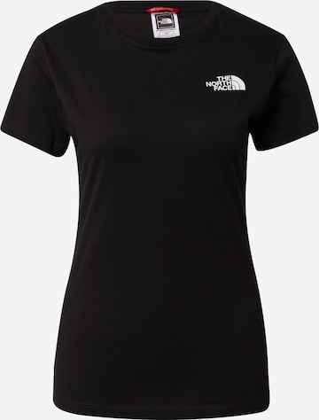 THE NORTH FACE Λειτουργικό μπλουζάκι σε μαύρο: μπροστά