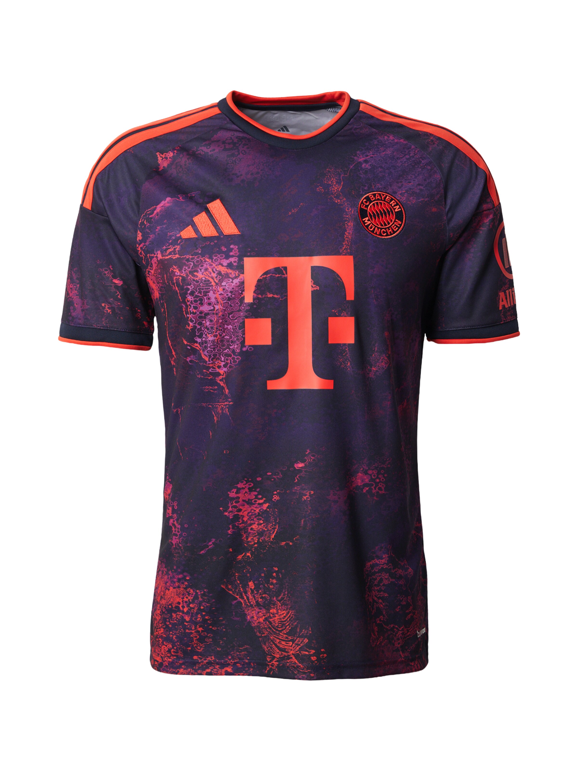 ADIDAS PERFORMANCE Tricot 'FCB 3' in S in de kleur Antraciet / Orchidee / Donkerlila / Oranjerood, Productweergave