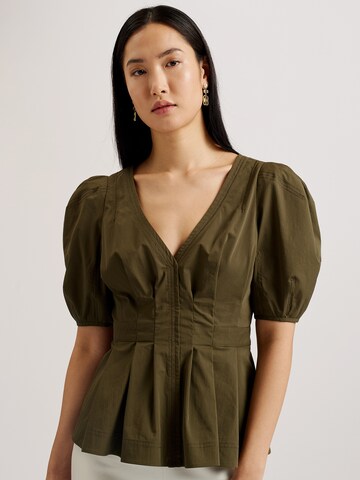 Ted Baker - Blusa 'Burdur' em verde: frente