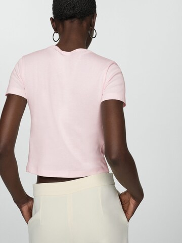 MANGO Shirt 'AMOR' in Pink