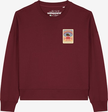 Watapparel Sweatshirt 'Tarot The Chocolate ' in Rood: voorkant