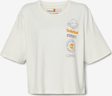 TIMBERLAND T-shirt i vit: framsida