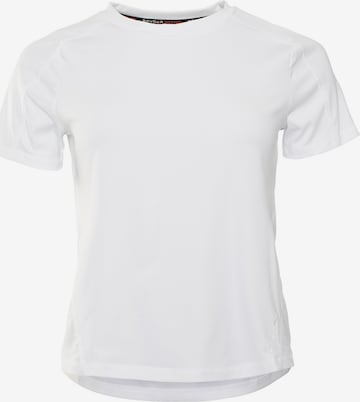 T-shirt fonctionnel Spyder en blanc : devant