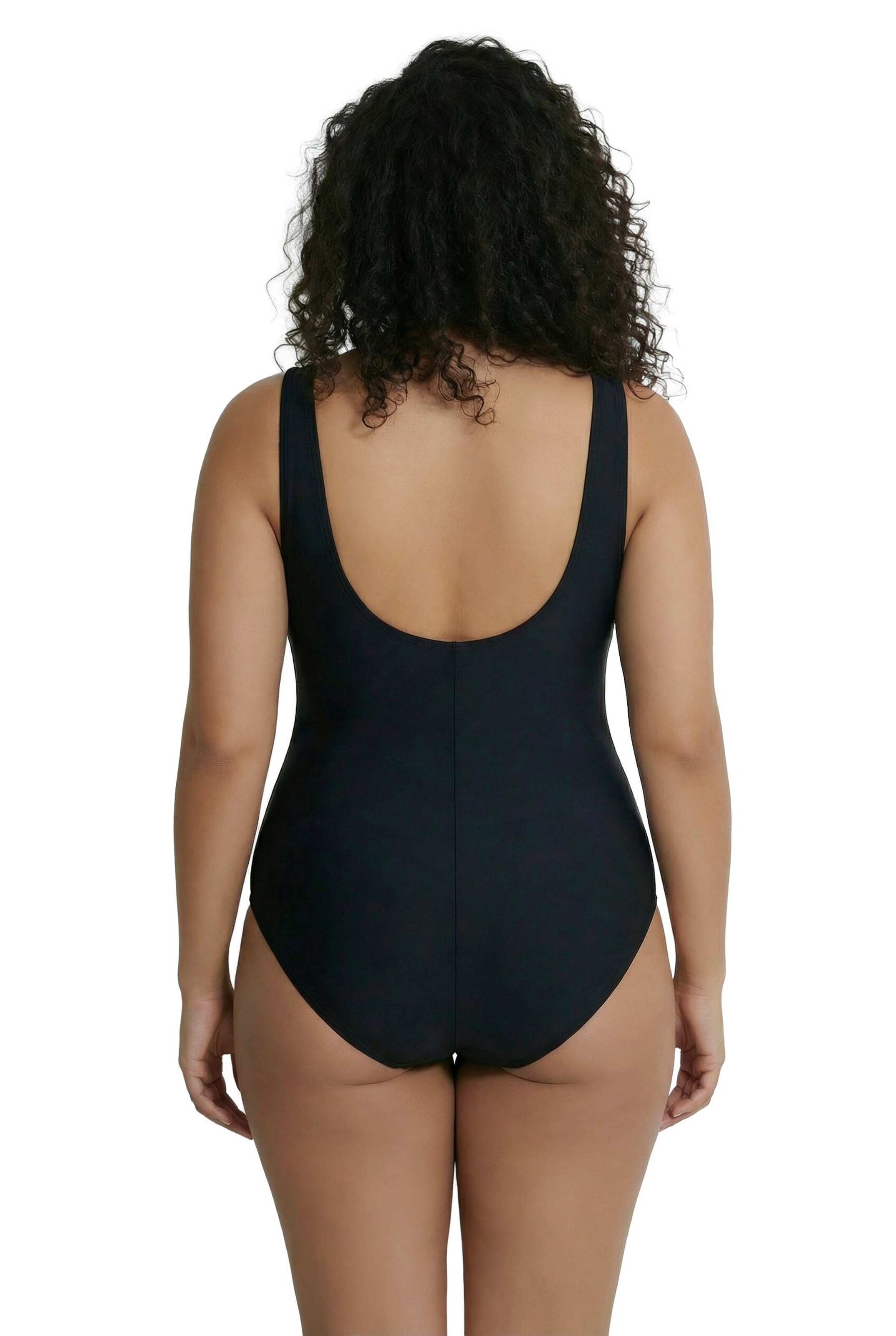 Ulla Popken Bralette Swimsuit in Black