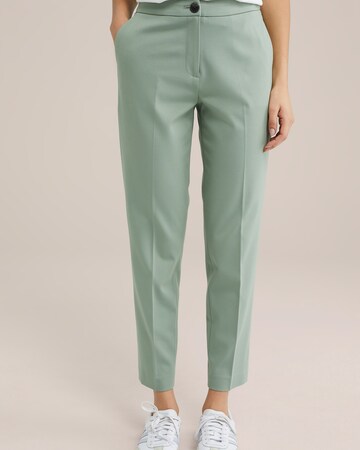 WE Fashion Slim fit Trousers in Grey: front