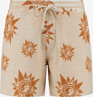 Shiwi Regular Broek in Beige: voorkant