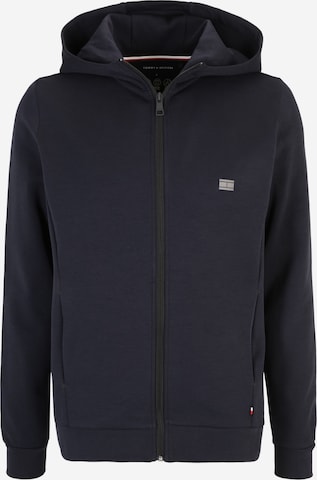 TOMMY HILFIGER Zip-Up Hoodie in Blue: front