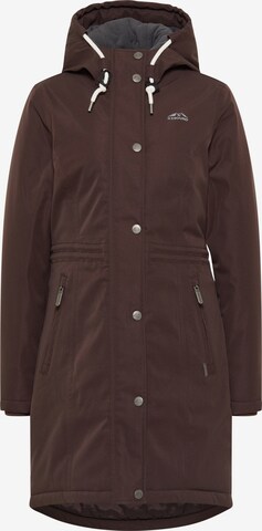 Veste fonctionnelle ICEBOUND en marron : devant