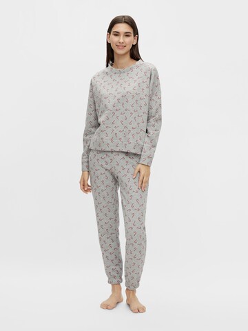 PIECES Loungewear 'Xmas' in Grey: front