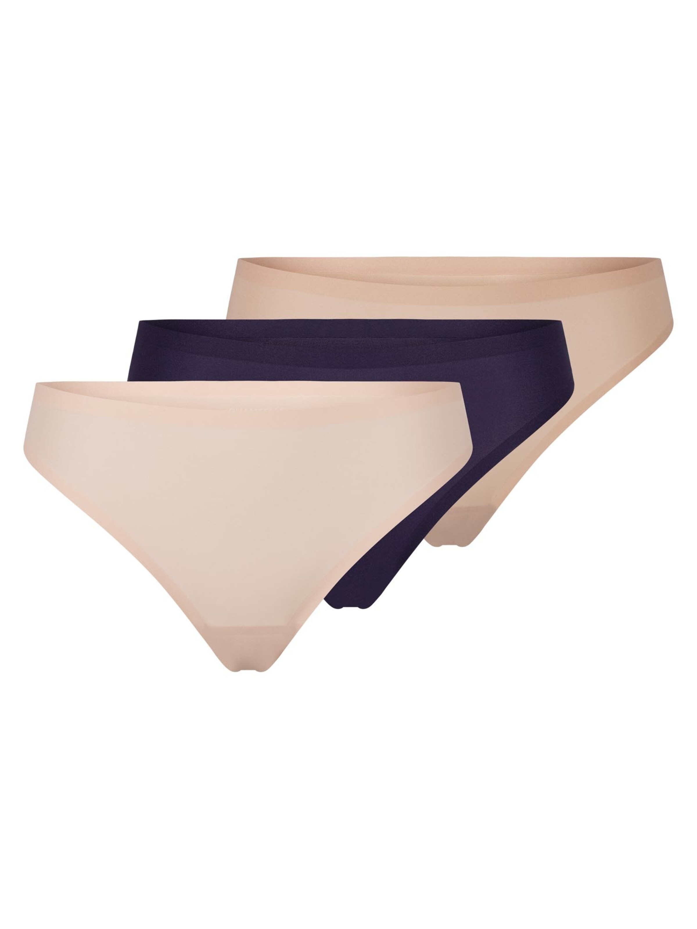 Chantelle Thong 'Soft Stretch' in Beige: front