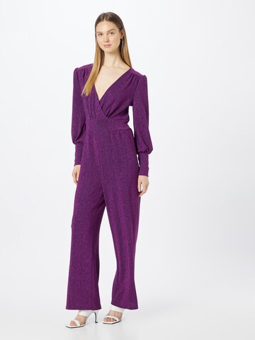 ICHI Jumpsuit 'NELLY' in Lila: predná strana