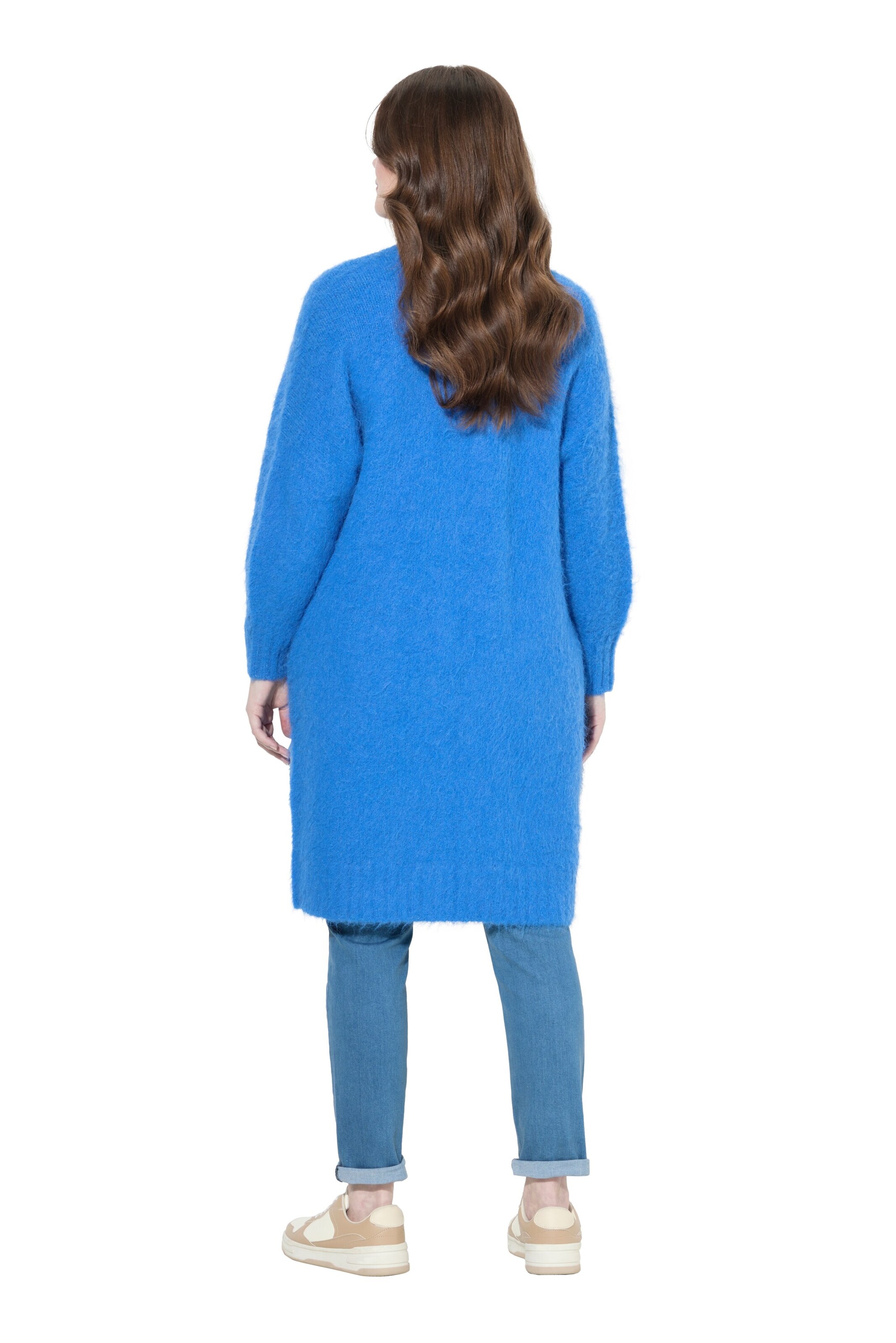 Ulla Popken Strickjacke in Blau
