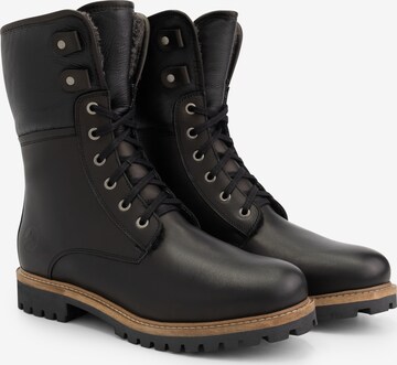 Travelin Lace-Up Boots 'Holm ' in Black