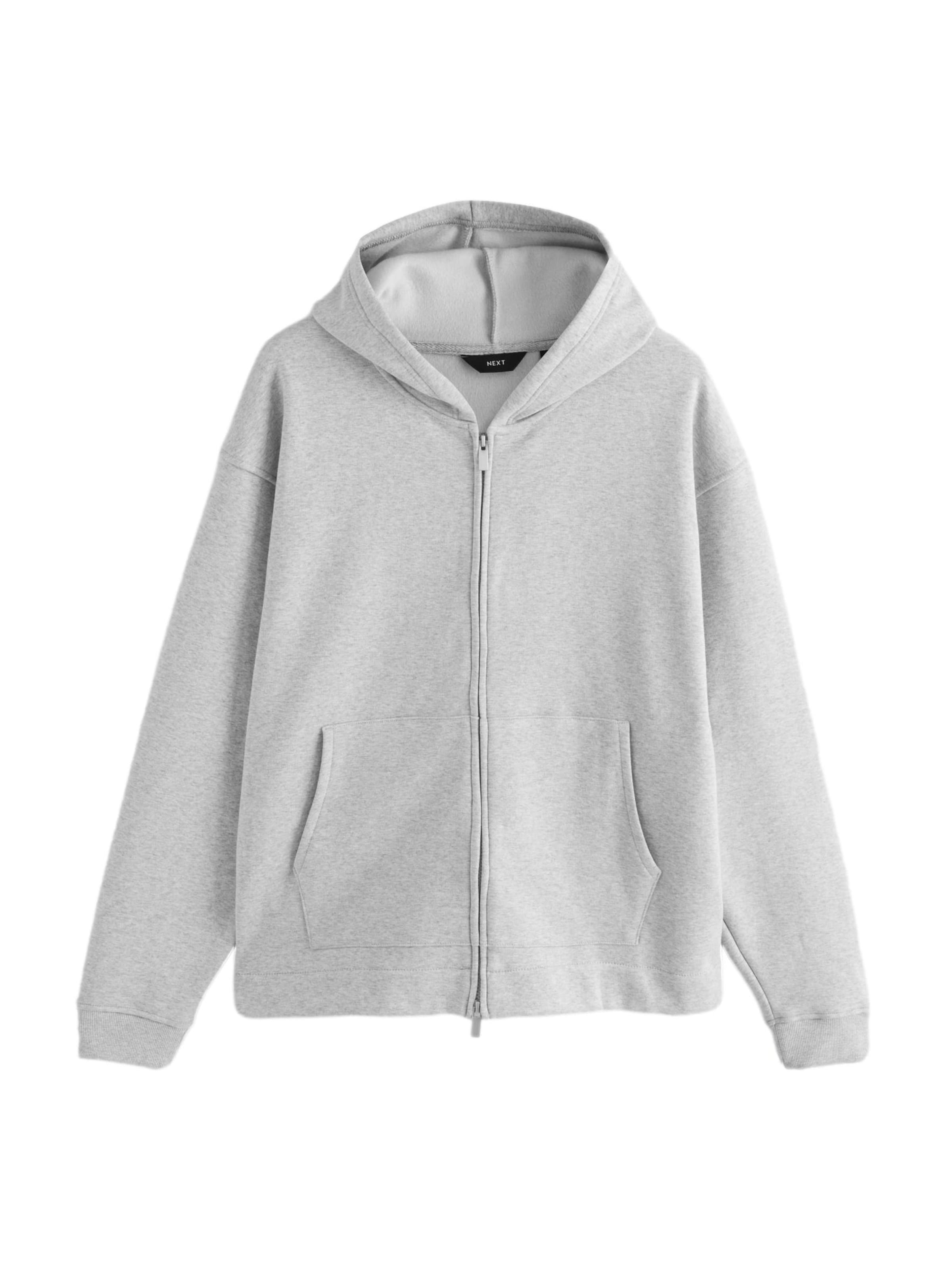 Next Sweatjacka i grå: framsida