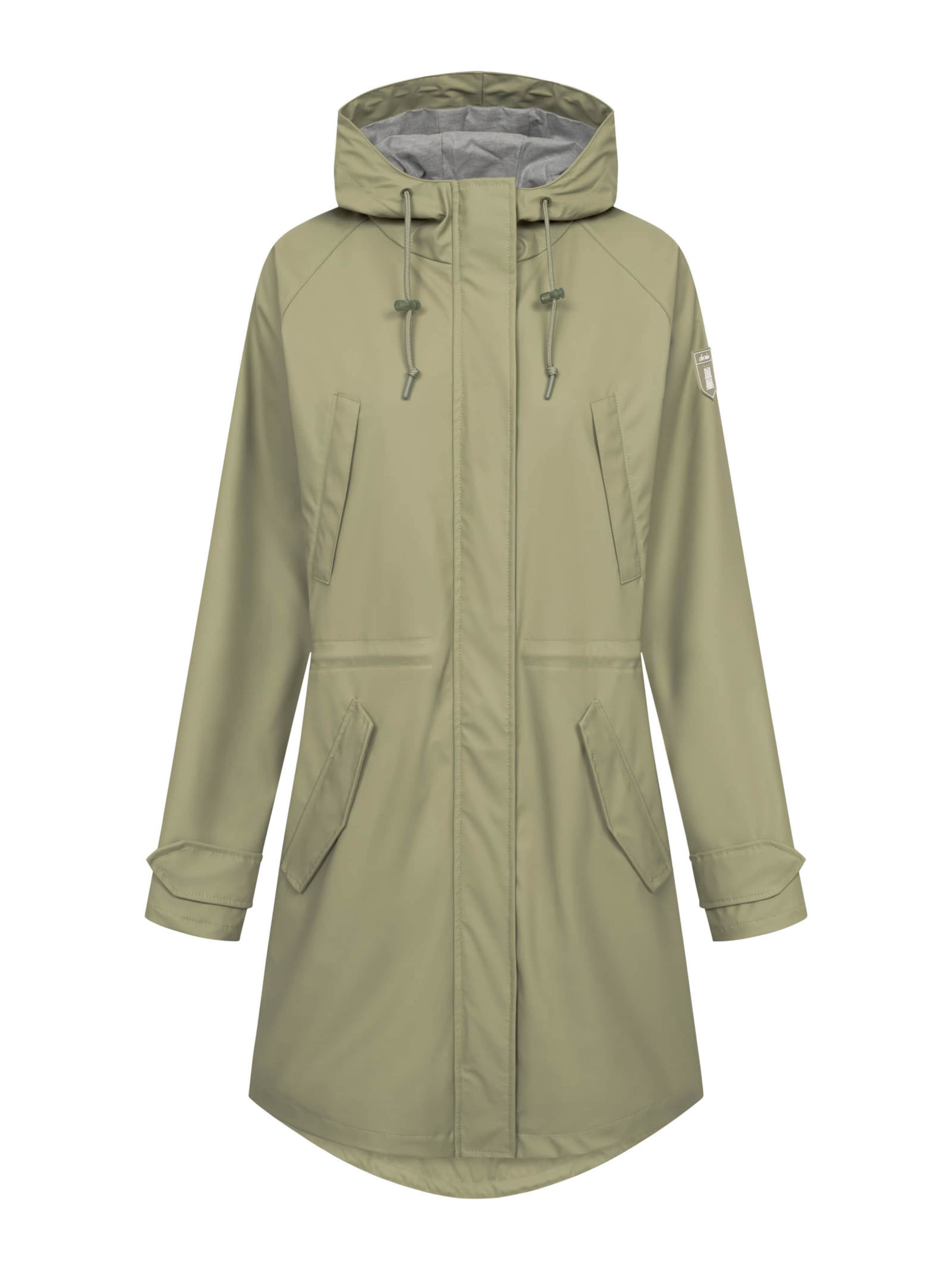 Derbe Raincoat 'Valby' in Green: front