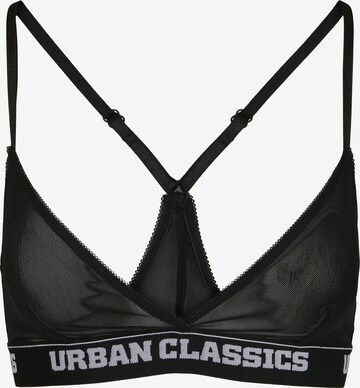 Urban Classics Triangle Bra in Black: front