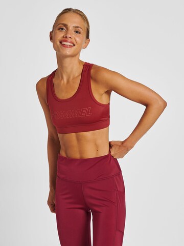 Hummel Bustier Sports-BH i rød