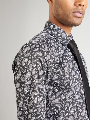 SELECTED Regular fit Button Up Shirt 'SLHPERFORMANCE' in Black