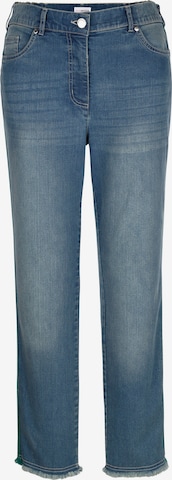 MIAMODA Slimfit Jeans in Blauw: voorkant