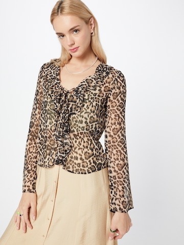 River Island - Blusa en beige: frente