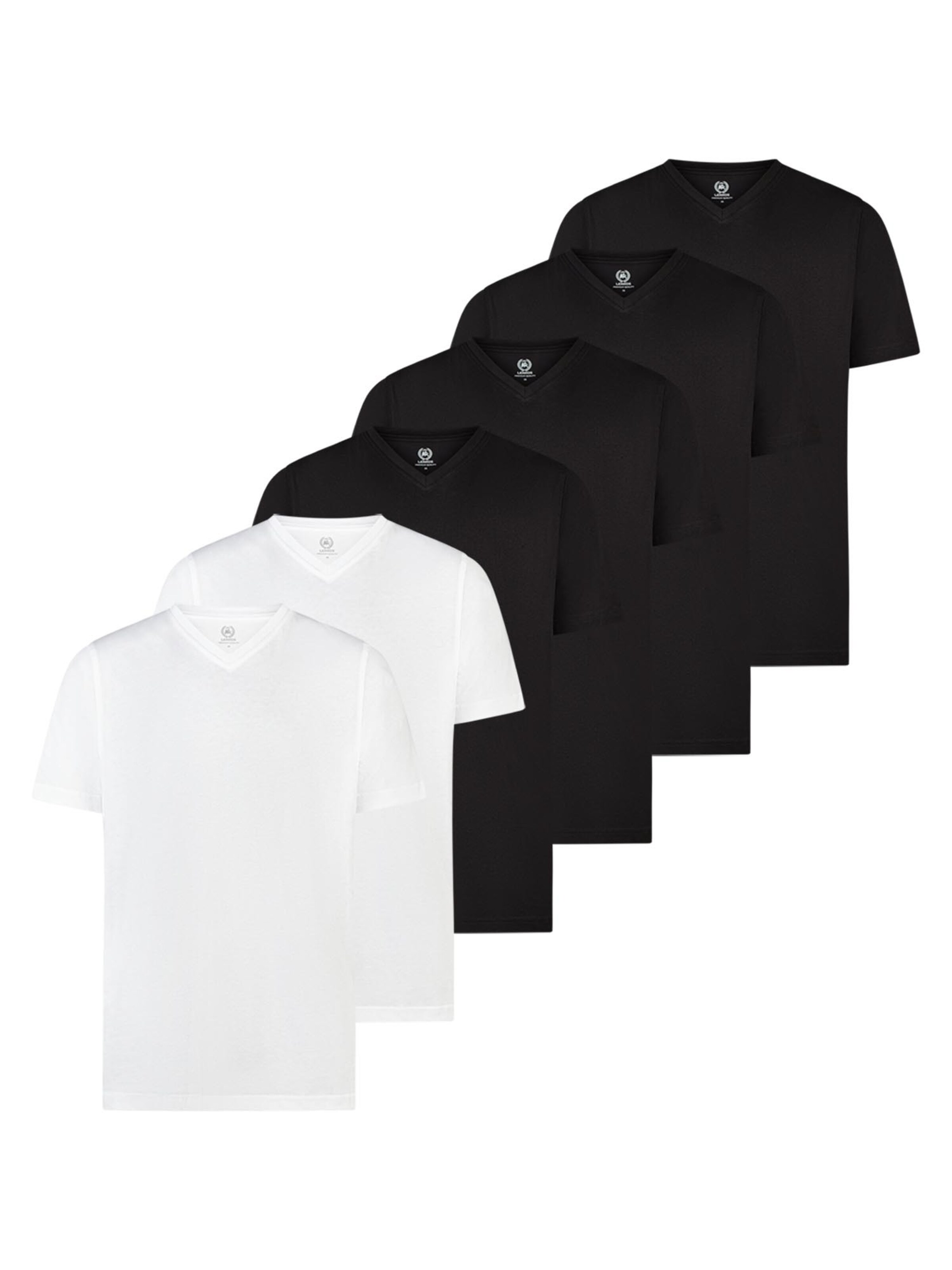 LERROS Shirt 'Basic' in Zwart: voorkant
