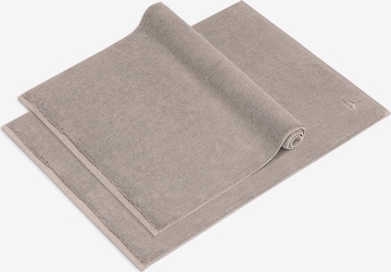 Herzbach home 2er Set Badvorleger 'Pura', 1200 gsm, Premium-Qualität, mit Logo Stickerei in Beige: Vorderseite