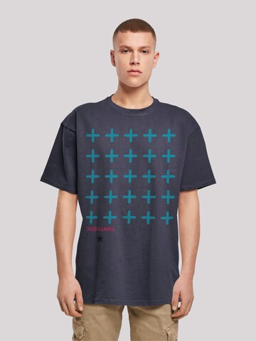 F4NT4STIC Shirt 'Kreuze Blau' in Blau: Vorderseite