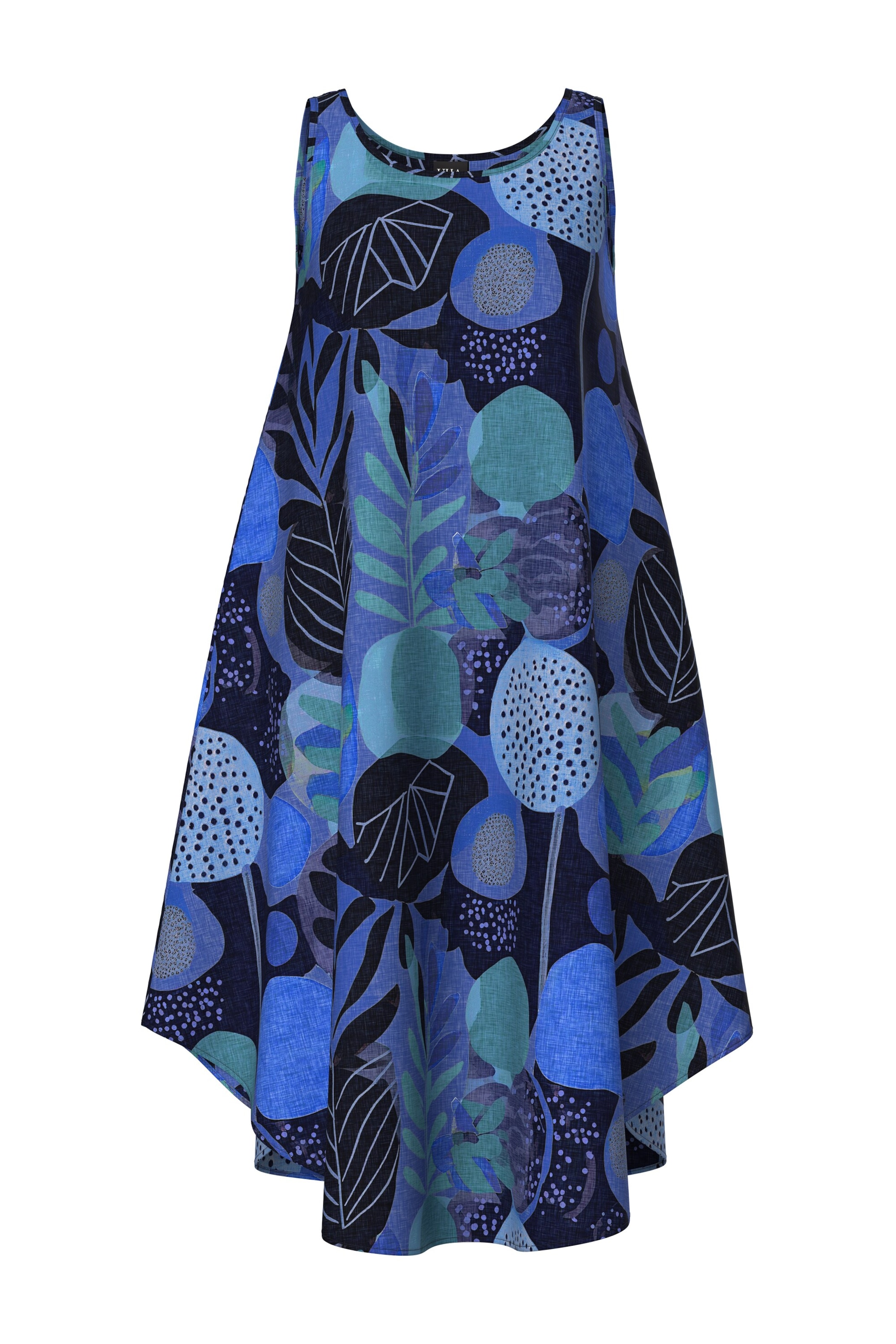 Ulla Popken Dress in Blue: front