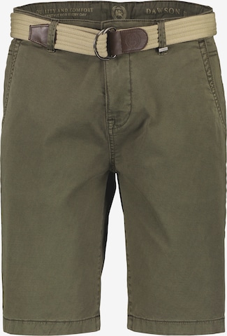 LERROS Slim fit Chino Pants in Green: front