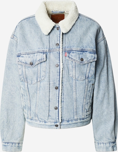 Demisezoninė striukė '90's Sherpa Trucker Jacket' iš LEVI'S ®, spalva – tamsiai (džinso) mėlyna / balkšva, Prekių apžvalga