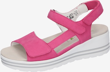 WALDLÄUFER Strap Sandals in Pink: front