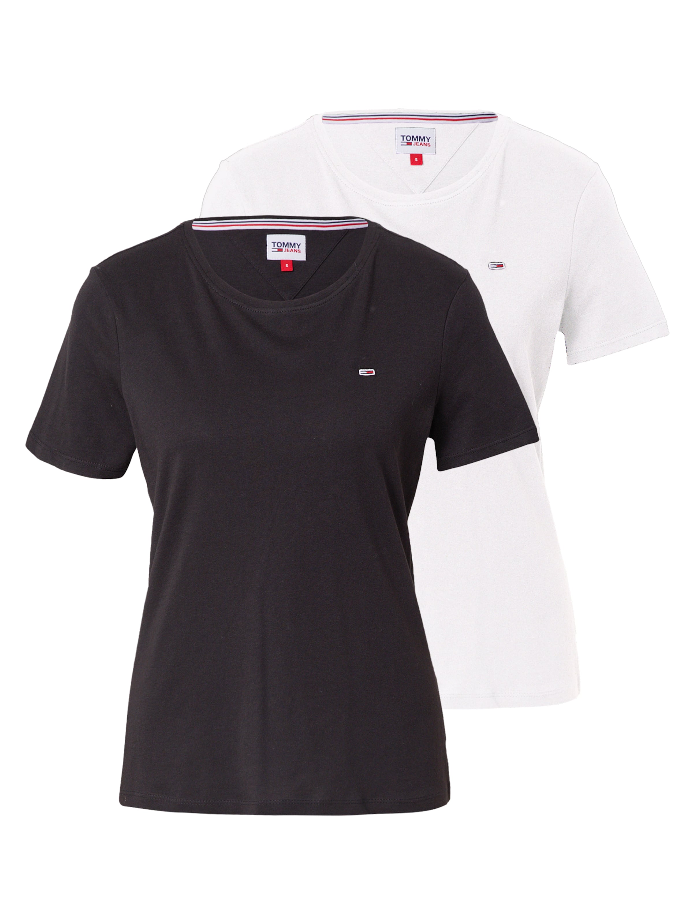 Frauen Shirts & Tops Tommy Jeans T-Shirt in Schwarz, Weiß - FJ60458 Frauen Shirts & Tops Tommy Jeans T-Shirt in Schwarz, Weiß - FJ60458