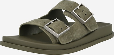 Šlepetės iš Calvin Klein, spalva – rusvai žalia, Prekių apžvalga