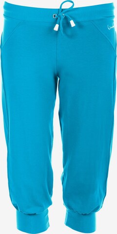 WinshapeTapered Sportske hlače 'WBE5' - plava boja: prednji dio
