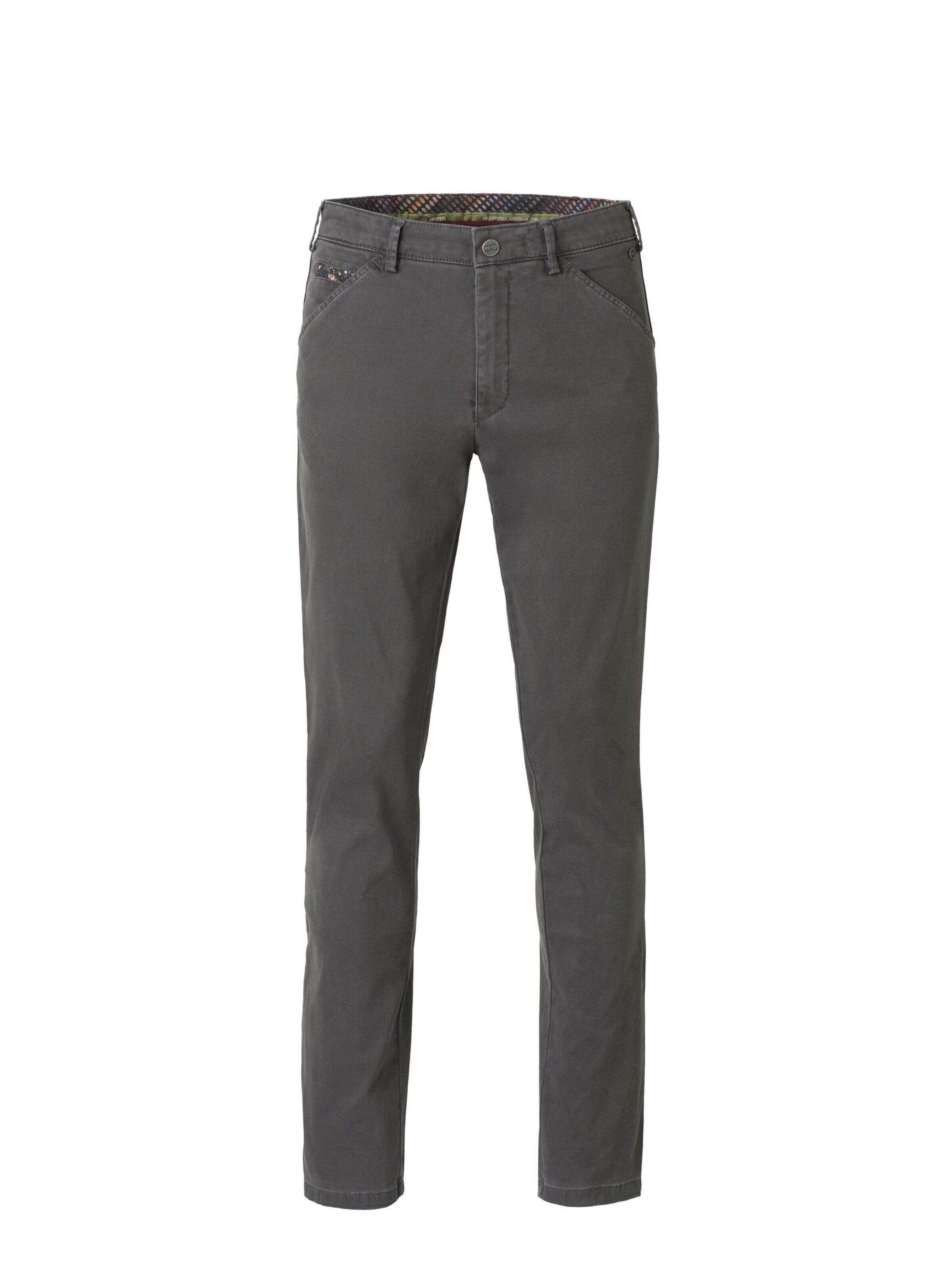 MEYER Chino trousers 'Chicago' in Grey: front