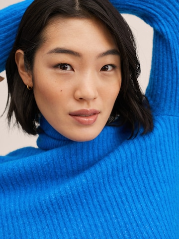 MANGO Sweater 'Canoli' in Blue