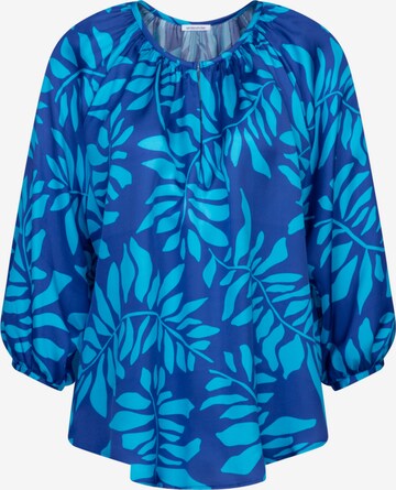 SEIDENSTICKER Blouse ' Schwarze Rose ' in Blauw: voorkant