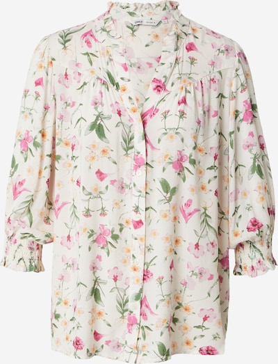 ONLY Bluse 'ONLRAYA' in gelb / grün / rosa / offwhite, Produktansicht