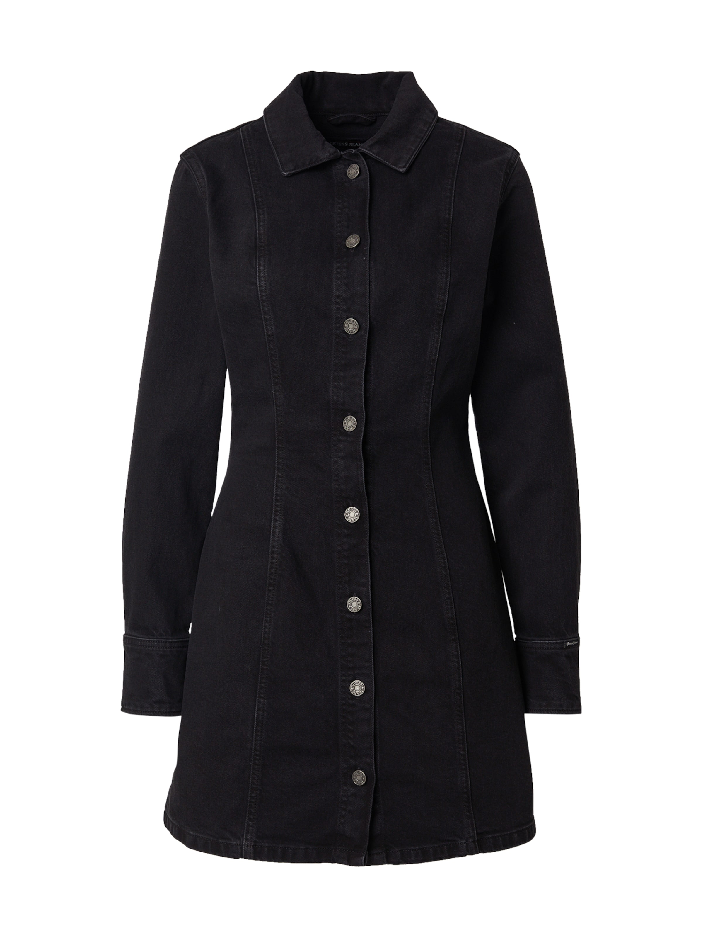 GUESS JEANS Blousejurk in Zwart: voorkant