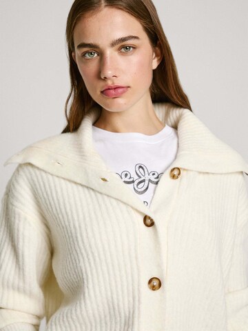 Pepe Jeans Gebreid vest 'IRMA' in Wit
