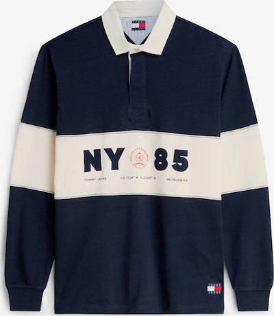 Tommy Jeans Majica u mornarsko plava / svijetlocrvena / prljavo bijela, Pregled proizvoda