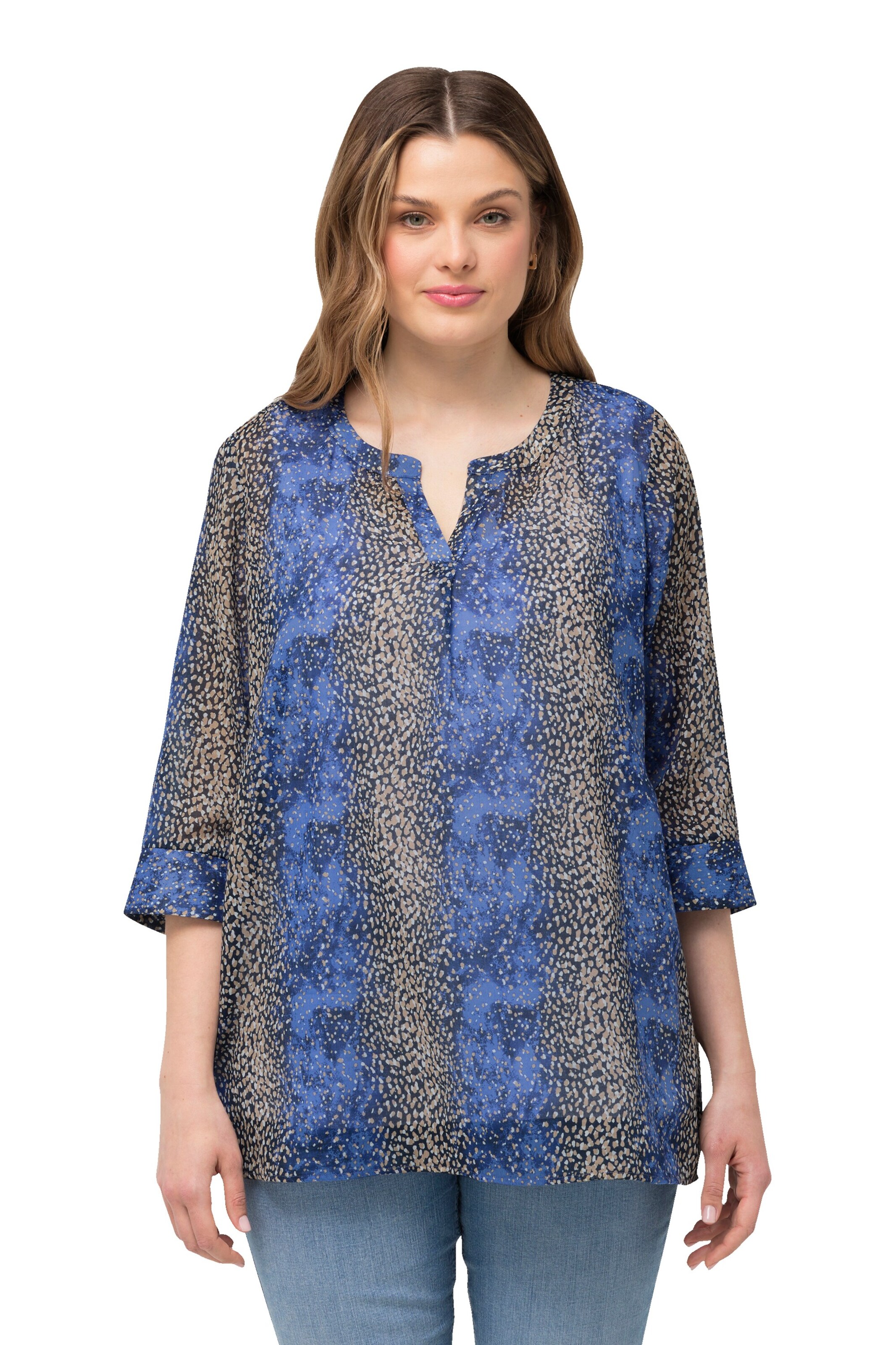 Ulla Popken Bluse in Mischfarben: Vorderseite