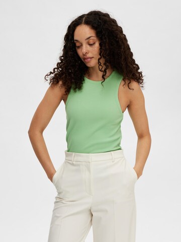 Haut 'Anna' SELECTED FEMME en vert : devant